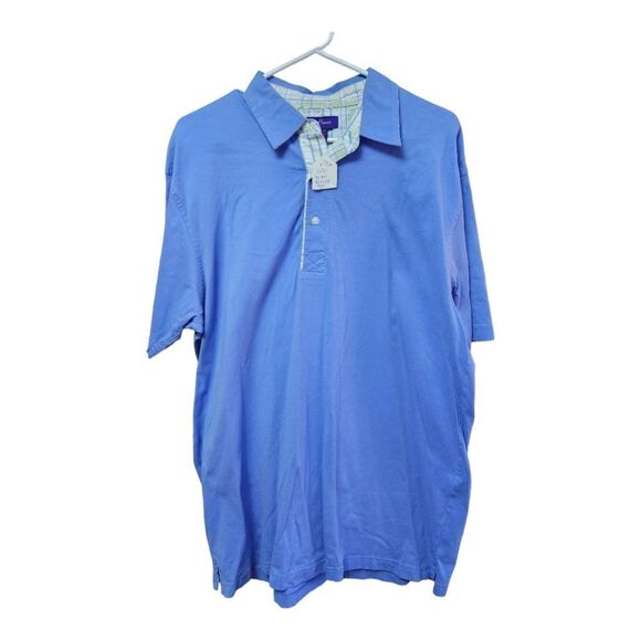 1031 - Alan Flusser Blue Polo M - Picture 1 of 3